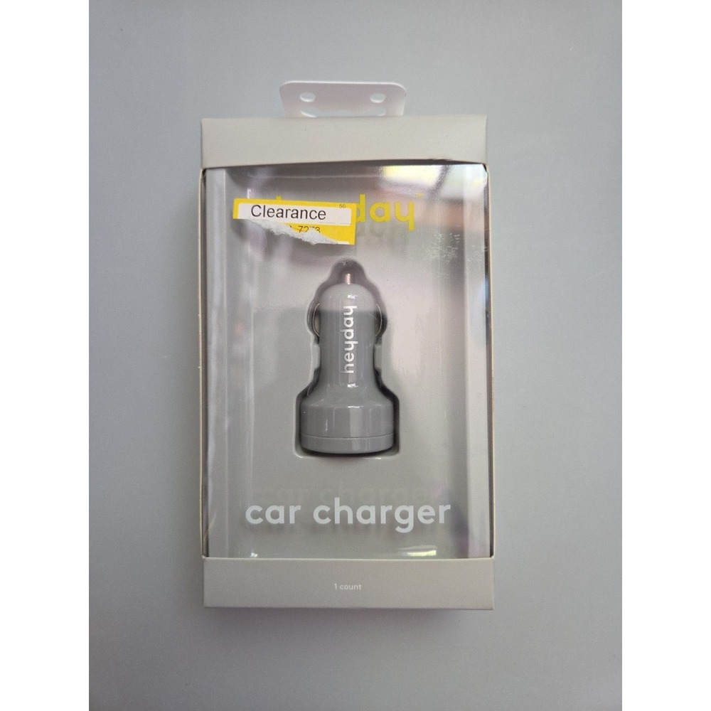 heyday 2-Port‎ USB Car Charger Wild Dove New Damaged Packaging